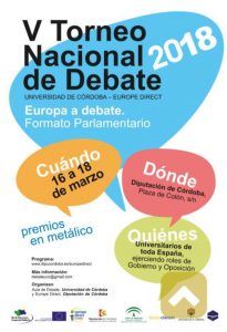 V torneo nacional de debate universidad de Córdoba - Europe Direct Cartel