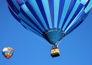 Pedida de mano en un globo aerostático